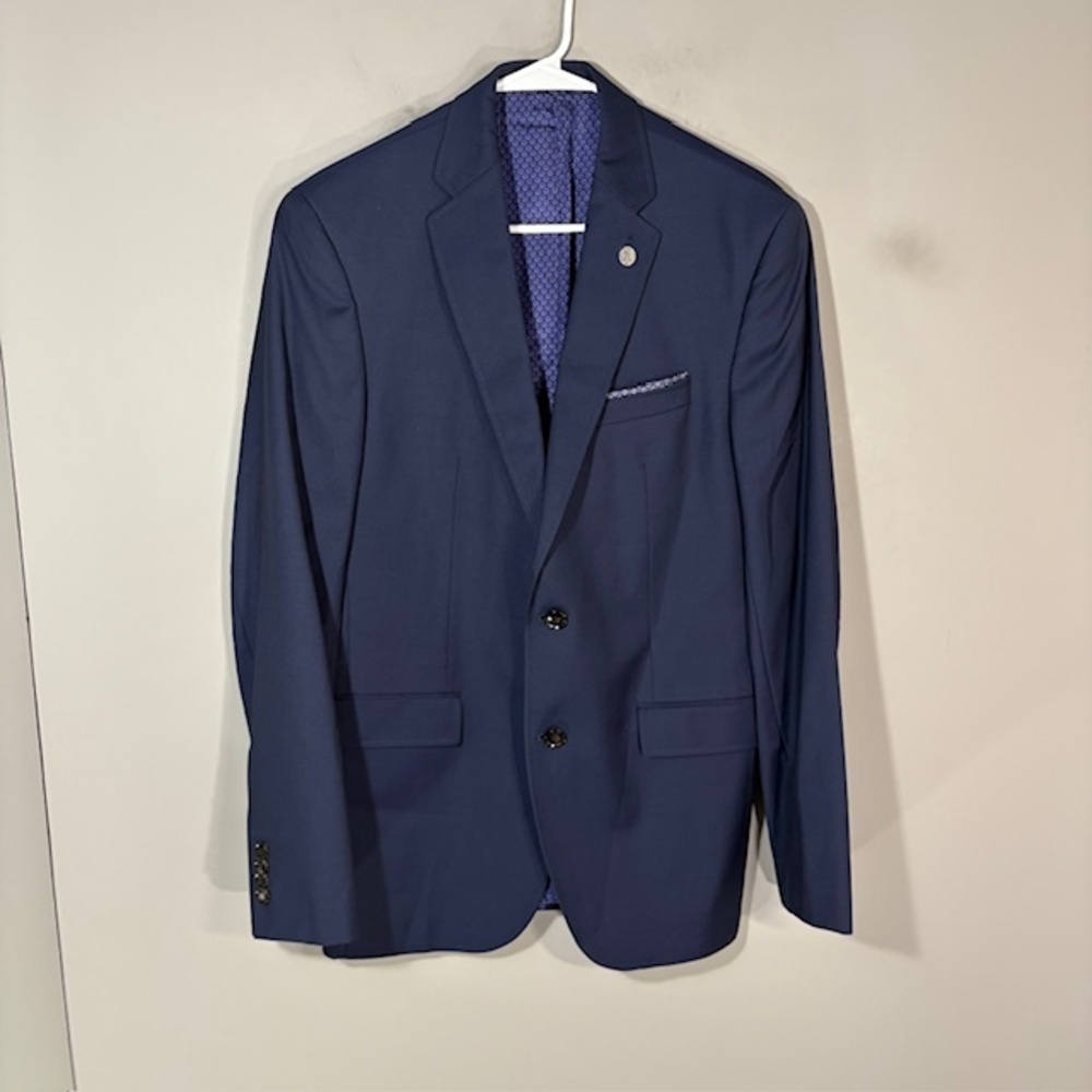 Ted Baker Blazer Mens 40 Blue Wool Endurance Trevi SPJ Sport Coat Canada